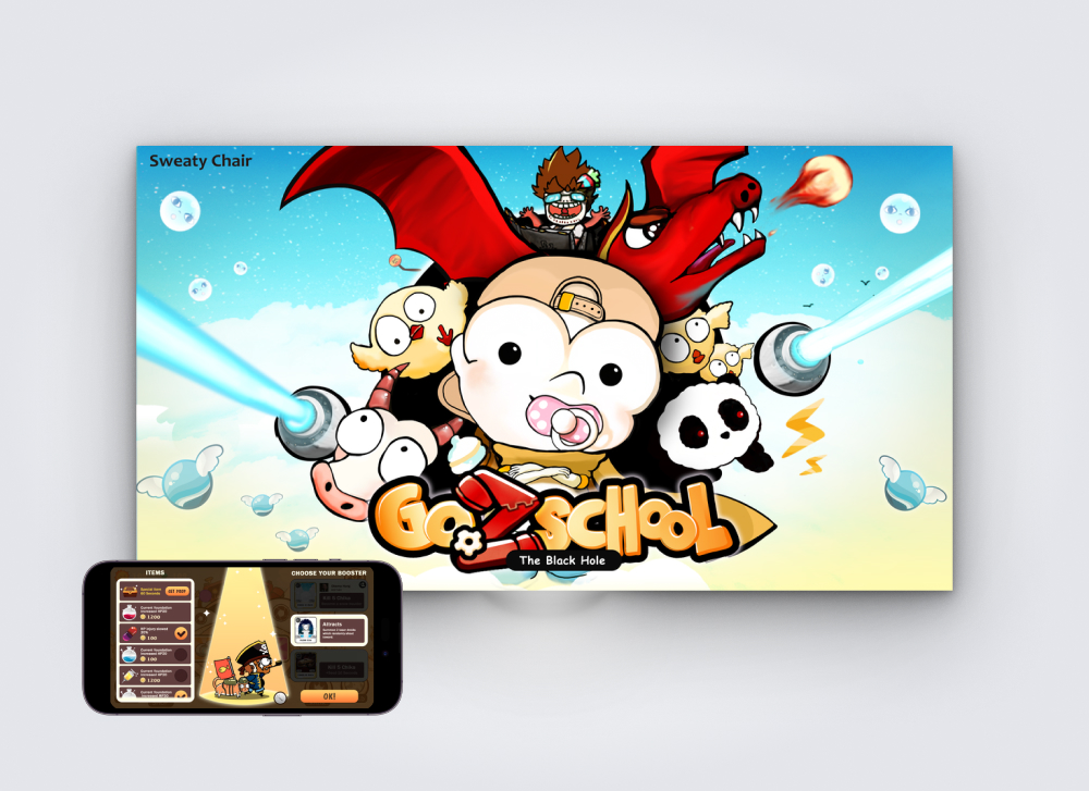 iOS App 遊戲： Go2School遊戲美術、介面設計